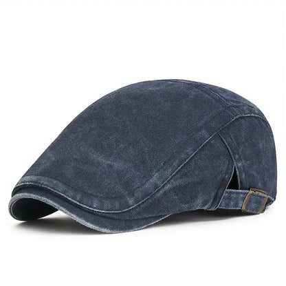 The Ashford | Washed Cotton Flat Cap