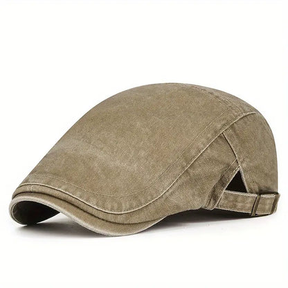 The Ashford | Washed Cotton Flat Cap
