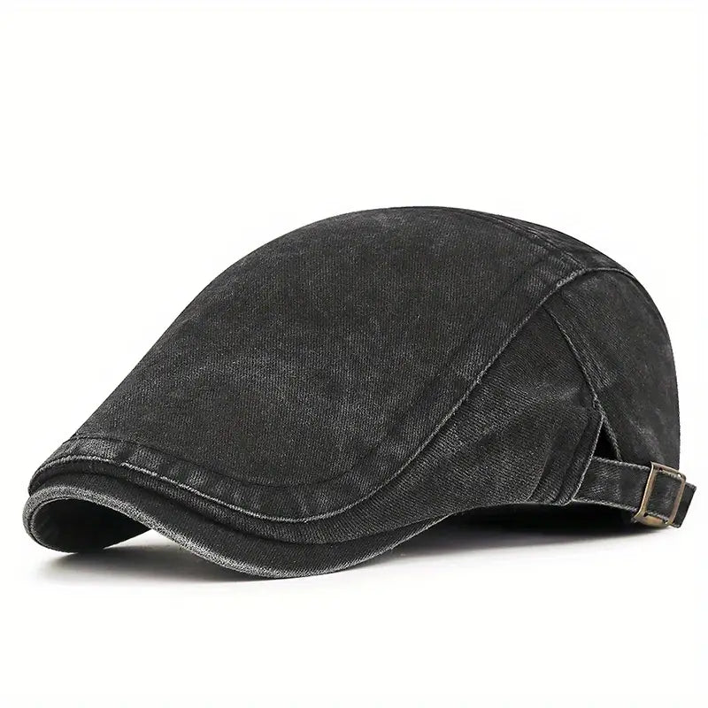 The Ashford | Washed Cotton Flat Cap