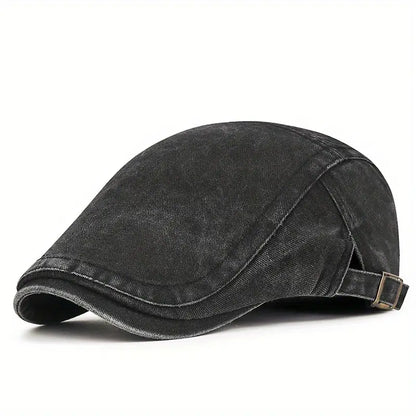 The Ashford | Washed Cotton Flat Cap