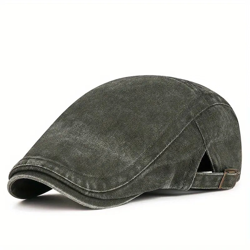 The Ashford | Washed Cotton Flat Cap