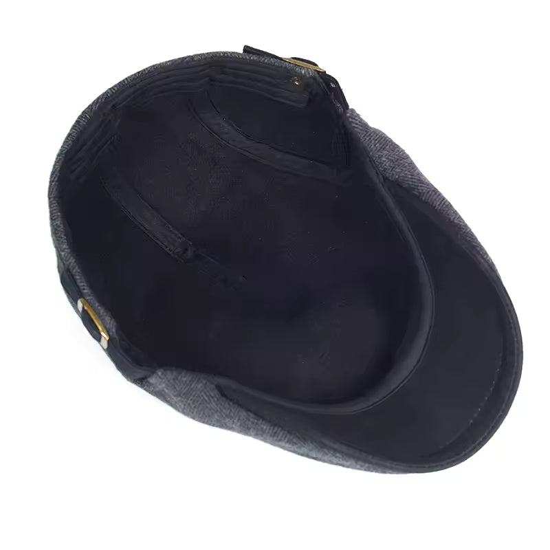 The Hartley | Herringbone Flat Cap