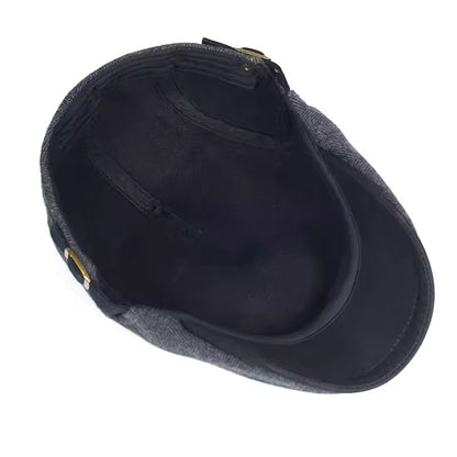 The Hartley | Herringbone Flat Cap
