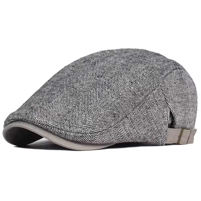 The Hartley | Herringbone Flat Cap