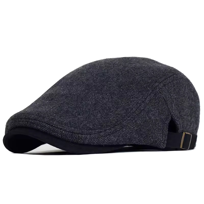 The Hartley | Herringbone Flat Cap
