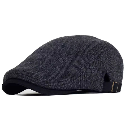 The Hartley | Herringbone Flat Cap