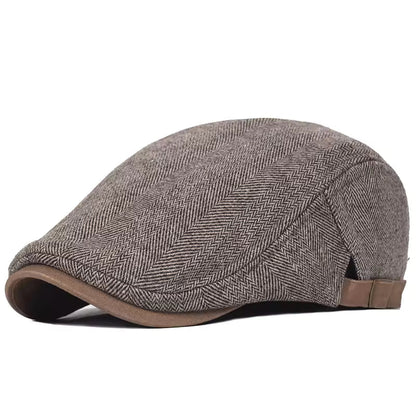 The Hartley | Herringbone Flat Cap