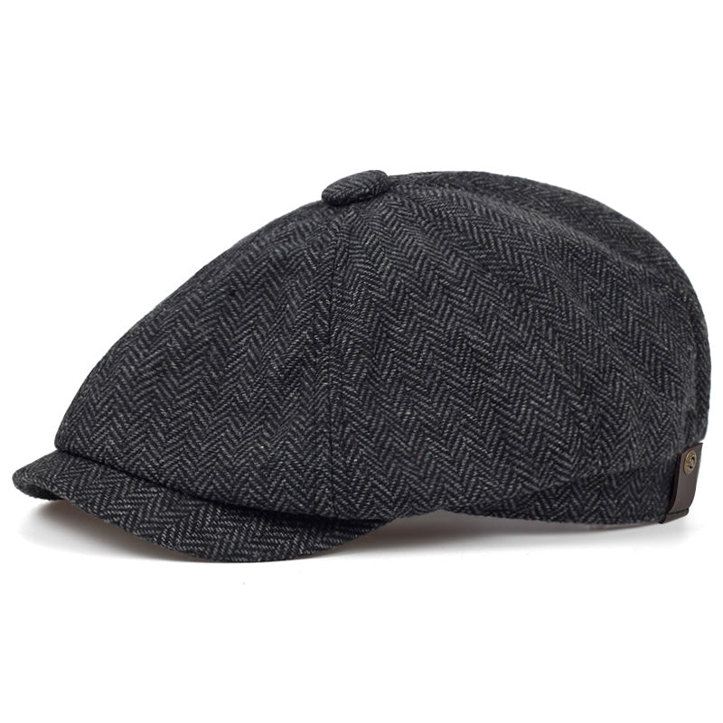 The Sinclair | Herringbone Newsboy Cap