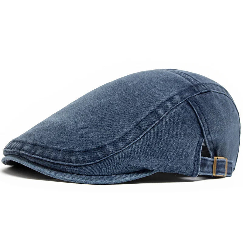 The Concord | Denim Flat Cap