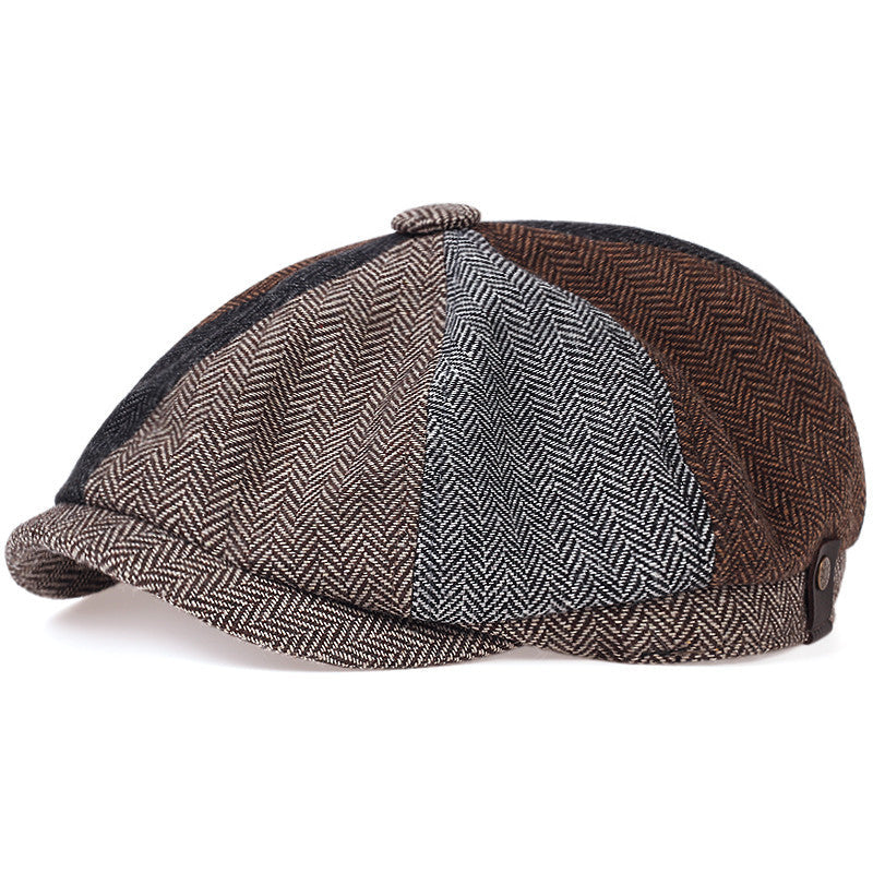 The Sinclair | Herringbone Newsboy Cap
