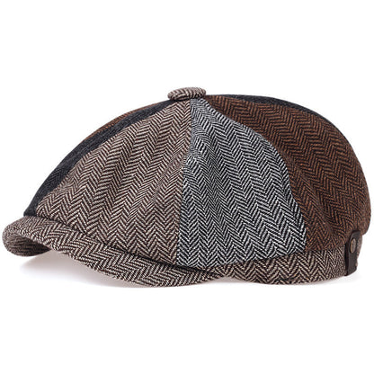 The Sinclair | Herringbone Newsboy Cap
