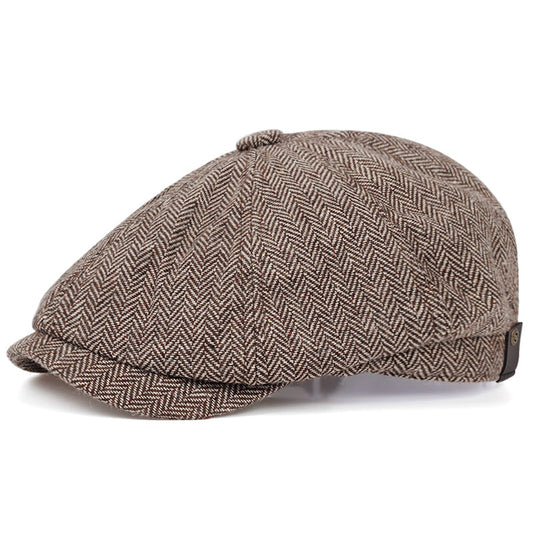 The Sinclair | Herringbone Newsboy Cap