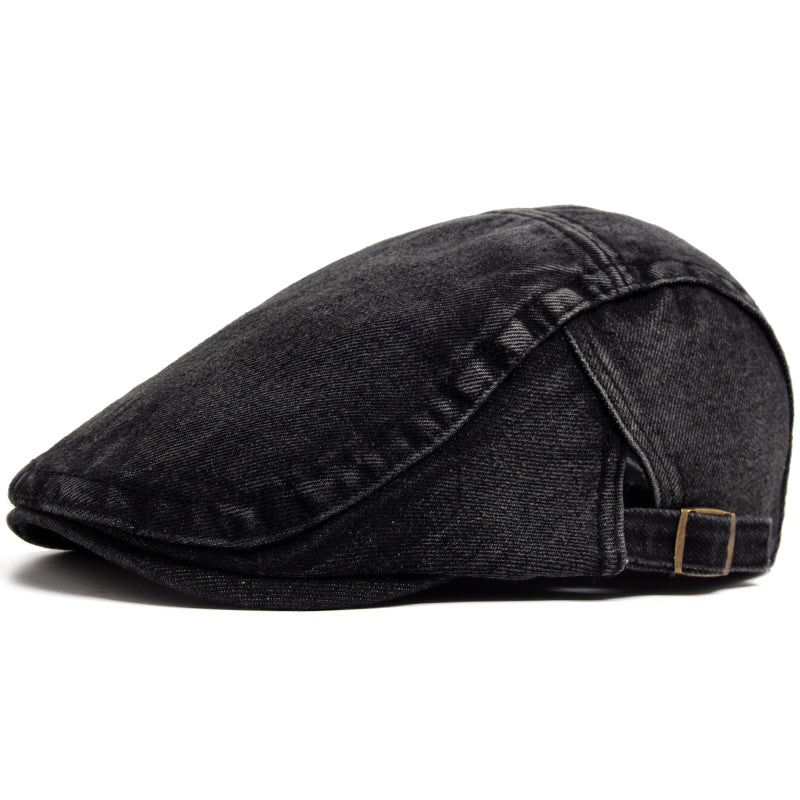 The Lockwood | Stonewashed Denim Flat Cap