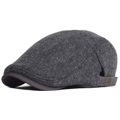 The Hartley | Herringbone Flat Cap