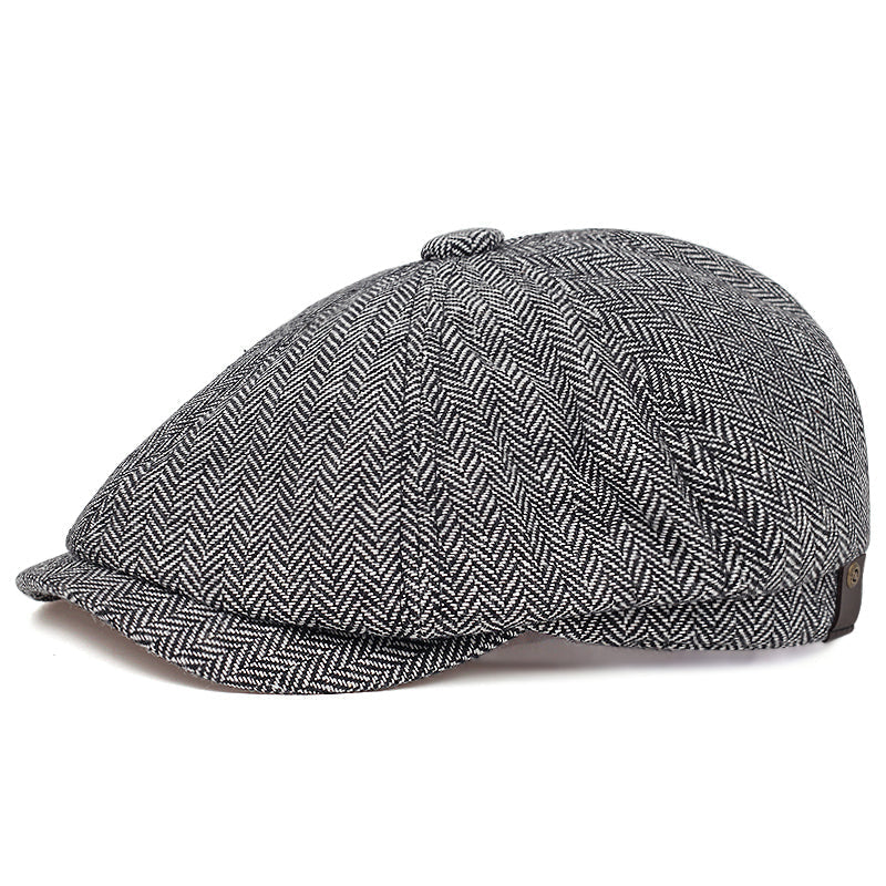 The Sinclair | Herringbone Newsboy Cap