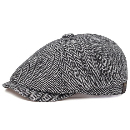 The Sinclair | Herringbone Newsboy Cap